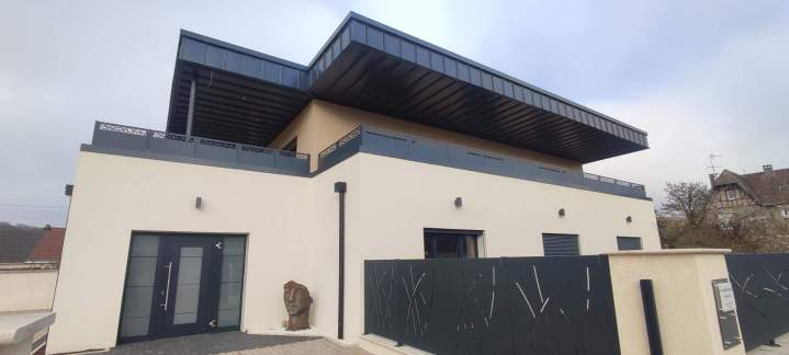 Revêtement extérieur en acier prélaqué Le Coudray